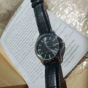 Đồng hồ nam dây da Casio chính hãng Anh Khuê MTP-V004L-1AUDF