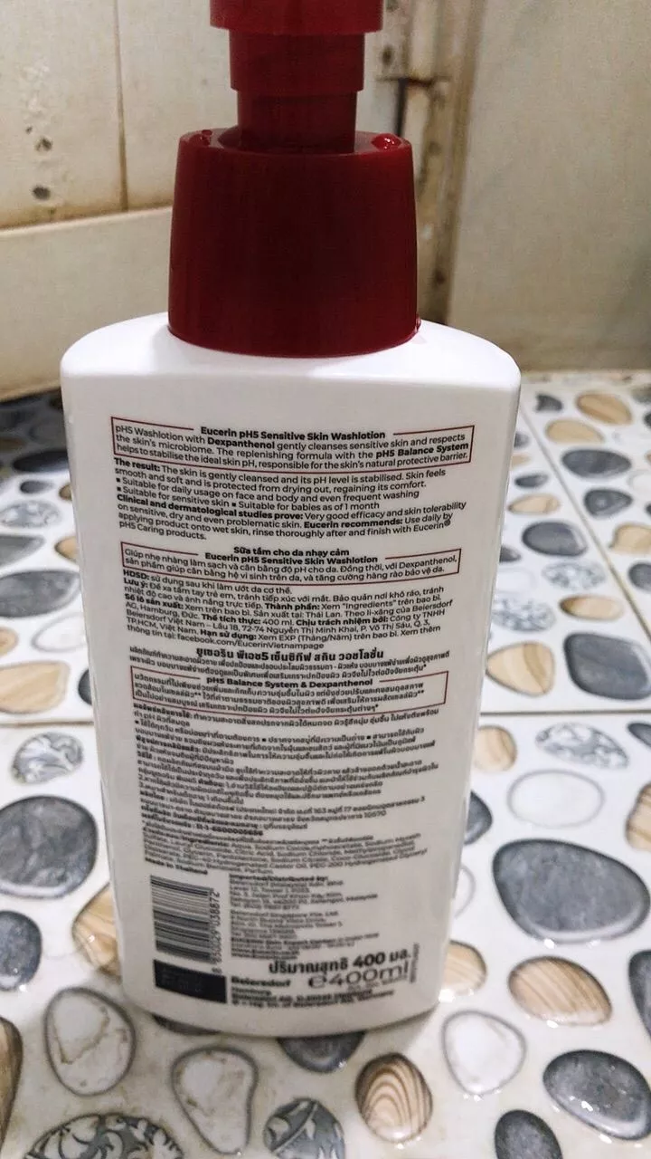 Sữa tắm cho da nhạy cảm Eucerin pH5 Washlotion 400ml | Skincare