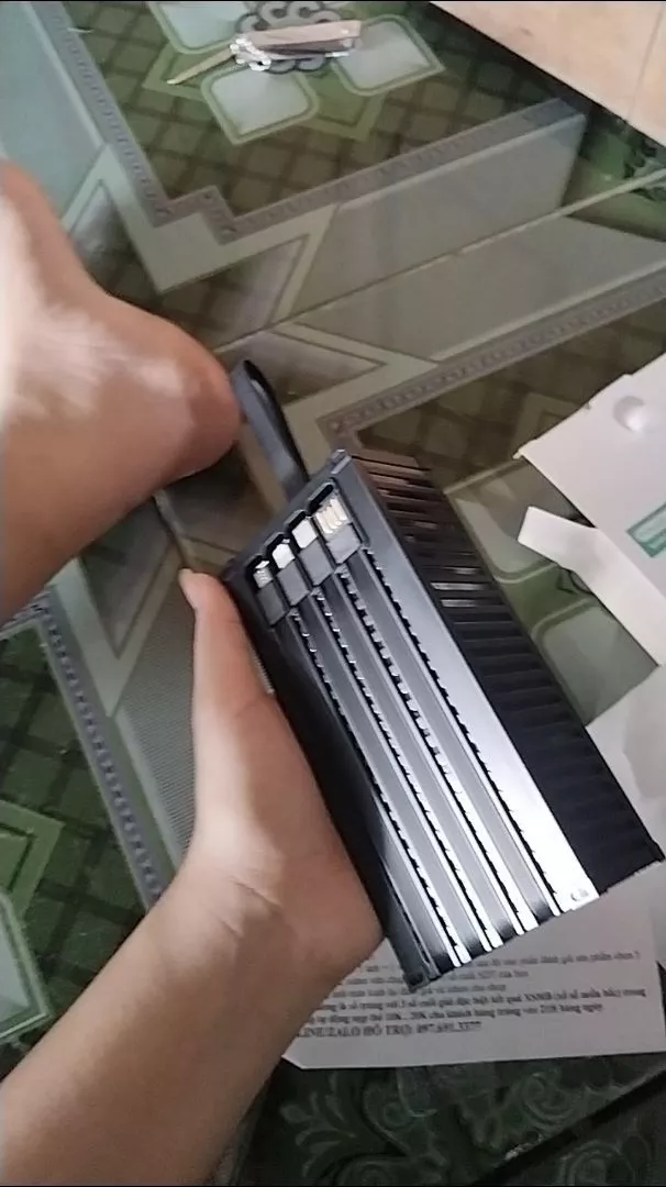 Bộ sạc điện thoại 50.000MAH CONTAINER, 4 cổng USB, sạc nhanh PD 120W, bảo hành 6 tháng - AUDIO365