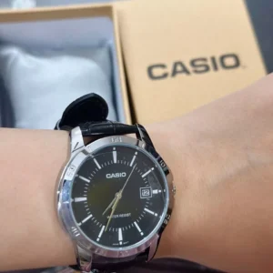 Đồng hồ nam dây da Casio chính hãng Anh Khuê MTP-V004L-1AUDF
