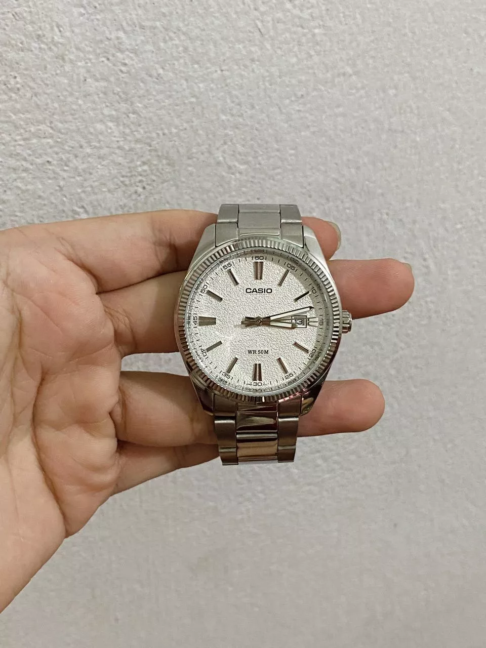 Đồng hồ Nam Dây kim loại Casio chính hãng Anh Khuê MTP-1302DA (Mặt số nhám)