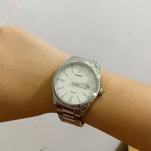 Đồng hồ Nam Dây kim loại Casio chính hãng Anh Khuê MTP-1302DA (Mặt số nhám)