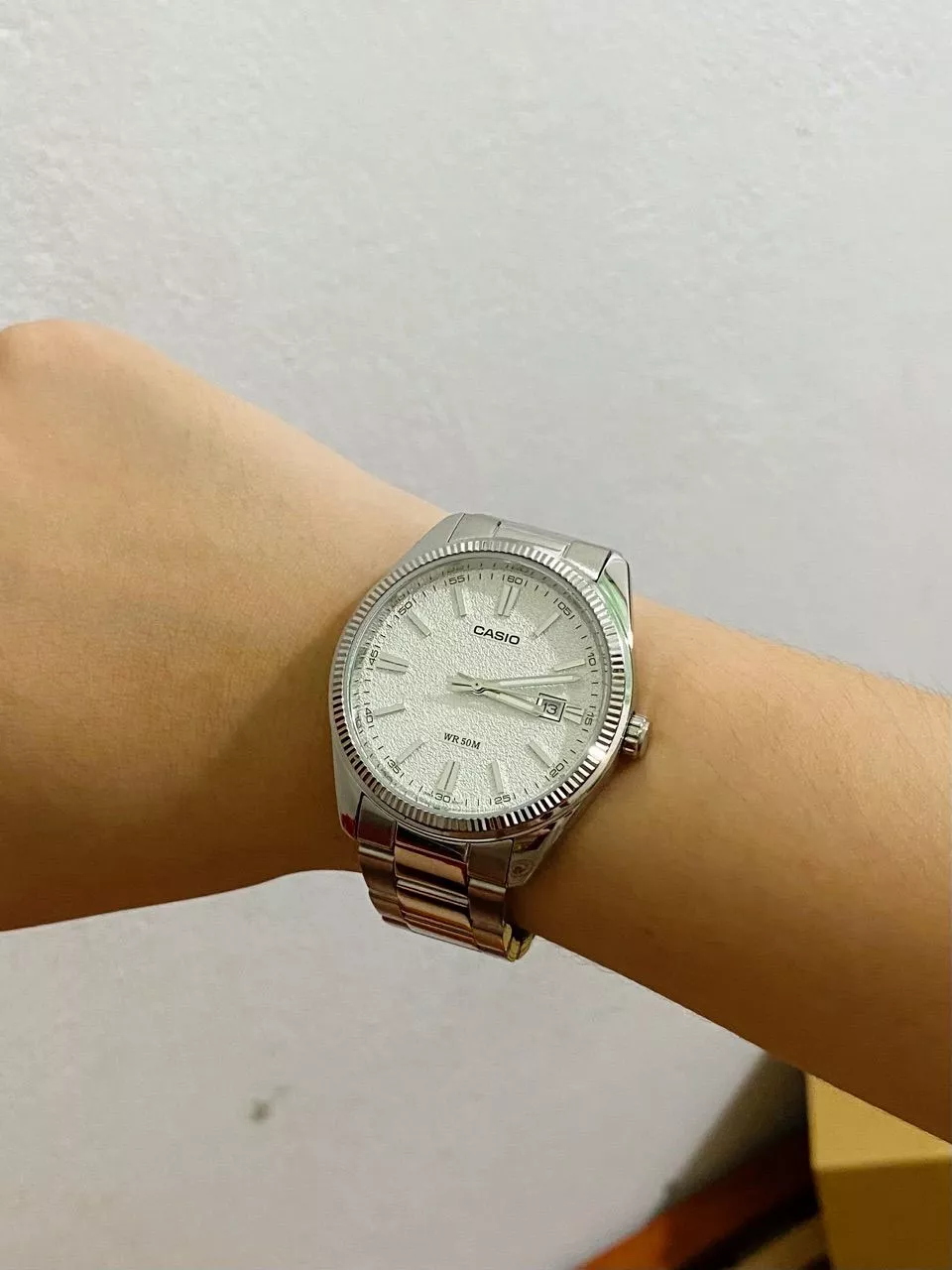 Đồng hồ Nam Dây kim loại Casio chính hãng Anh Khuê MTP-1302DA (Mặt số nhám)