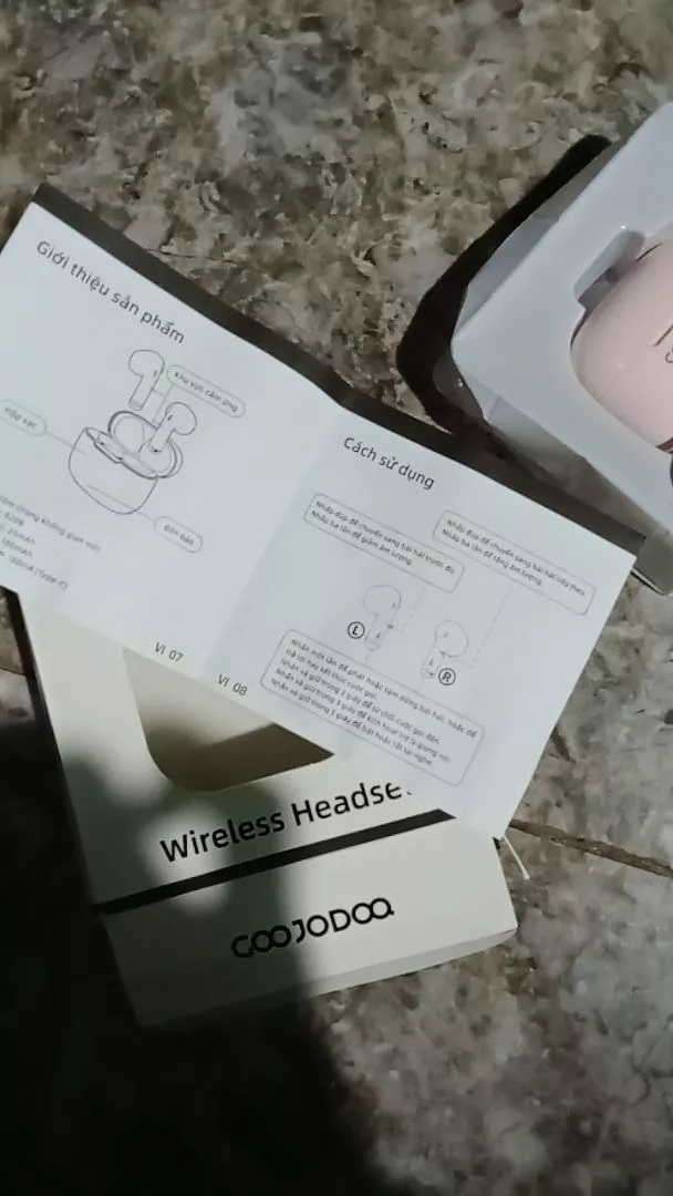 Tai nghe không dây Bluetooth 5.3 Goojodoq có tính năng điều khiển cảm ứng, âm trầm và thời lượng pin cực dài Kênh đôi