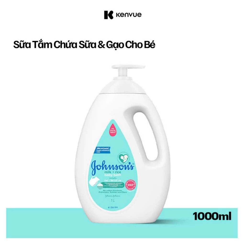 Sữa tắm Johnson's Baby sữa gạo và yến mạch 1000ml