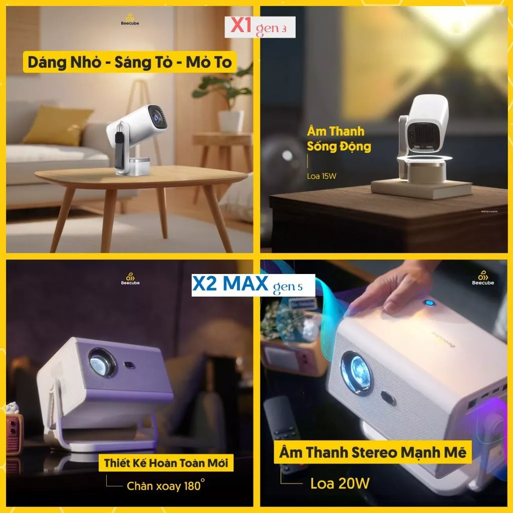 Máy Chiếu BEECUBE X1 Gen 3 & X2 Max Gen 5: Đỉnh Cao Máy Chiếu Mini - Image 2