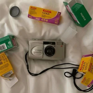 Dây đeo máy ảnh màu sắc basic, máy ảnh film, nametag, chìa khoá, máy ảnh kĩ thuật số
