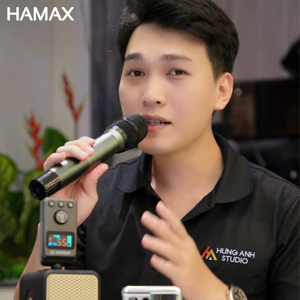 Micro Hamax 01 Đa Năng – Micro Karaoke Cao Cấp Cho Xe Hơi & Loa Bluetooth - Image 2