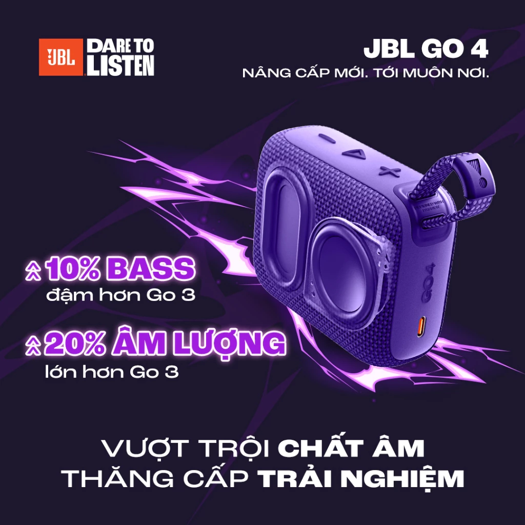 Loa Bluetooth JBL Go 4: Nhỏ Mà Có Võ, Âm Bass Cực Khủng - Image 3