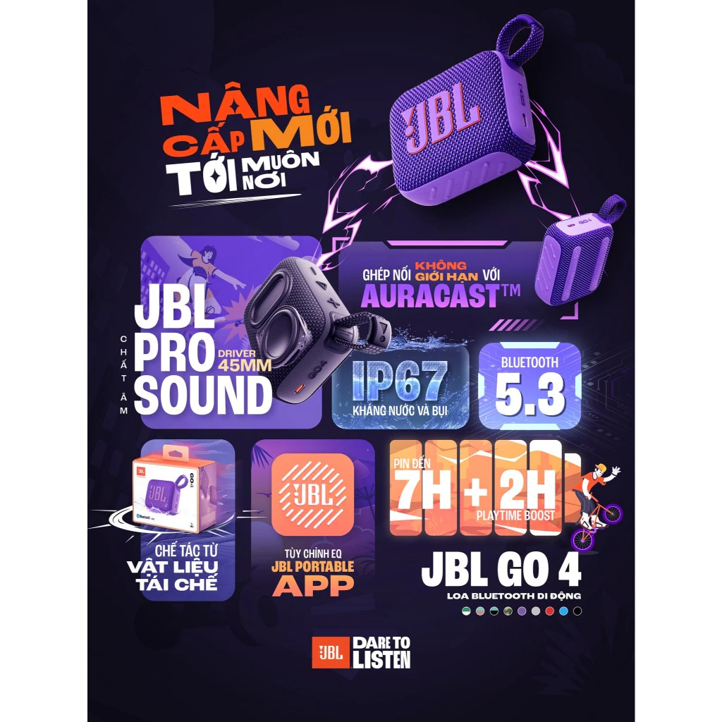 Loa Bluetooth JBL Go 4: Nhỏ Mà Có Võ, Âm Bass Cực Khủng - Image 2