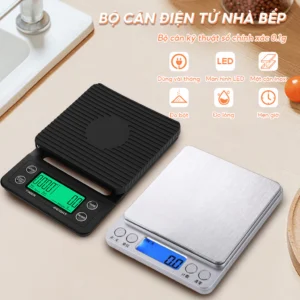 Cân Nhà Bếp Kỹ Thuật Số Mini Bỏ Túi Trang Sức Cân Điện Tử Vàng Gram Cân Bằng Trọng Lượng Màn Hình LCD Nấu Nướng