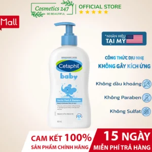 [LIVE] Sữa tắm gội dịu lành cho bé CETAPHIL BABY GENTLE WASH & SHAMPOO 400ML