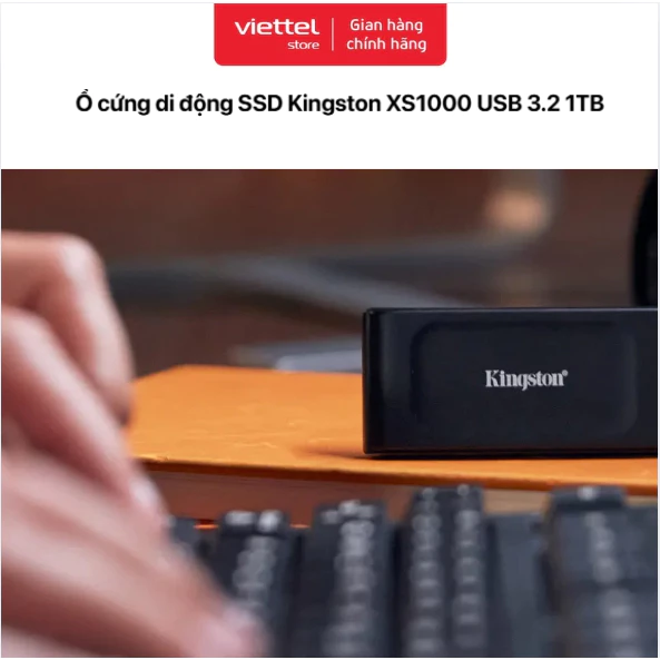 Ổ Cứng SSD Di Động Kingston XS1000 1TB - Siêu Nhỏ Gọn, Tốc Độ Đỉnh Cao
