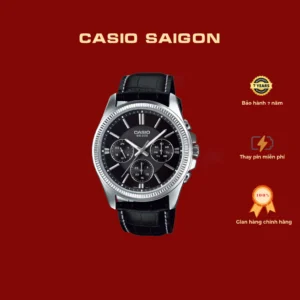 (Chính Hãng) Casio Nam MTP-1375L-1A Mặt Đen Size 42mm - Bảo Hành 7 Năm