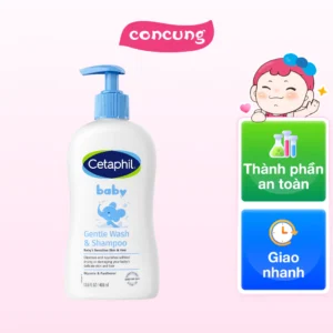 Sữa tắm gội cho trẻ em (Cetaphil Baby Gentle Wash&Shampoo) 400ml