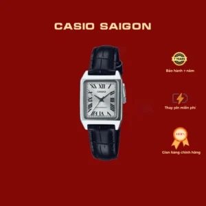 (Chính Hãng) Đồng Hồ Casio Nữ Vintage LTP-V007L-7B1U Mặt Trắng Size 22mm - Bảo Hành 7 Năm