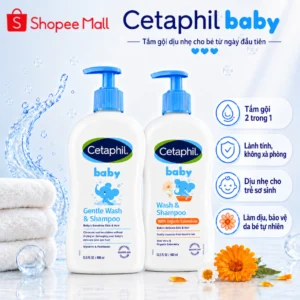 Sữa tắm gội Cetaphil cho bé - Cetaphil Baby Wash & Shampoo with Organic Calendula 400ml