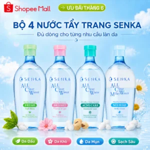 Nước Tẩy Trang Senka ALL Clear Water Micellar Fresh 230ML & 70ML