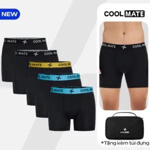 [MỚI - BẢN GIỚI HẠN]Pack 5 Quần Lót Nam Trunk Sporty Colorline chất vải mát lạnh, thấm hút, co giãn Coolmate
