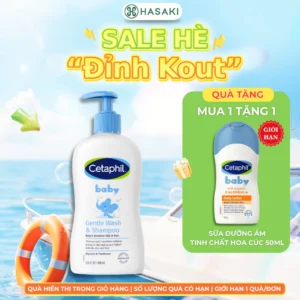 [LIVE 10.8] [DAILY] Sữa Tắm Gội Cetaphil Dịu Lành Cho Bé 400ml Hasaki Sản Phẩm Chính Hãng