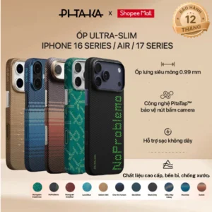 [Ultra-Slim] Ốp Pitaka Ultra-Slim chống trầy xước thiết kế mỏng nhẹ dành cho iPhone 16/17 series