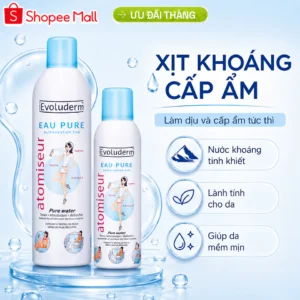 Xịt Khoáng Evoluderm Atomiseur Eau Pure Dưỡng Da, Cấp Ẩm 150ML & 400ML