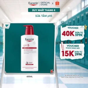 Sữa tắm cho da nhạy cảm Eucerin pH5 Washlotion 400ml | Skincare