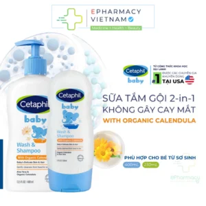 Cetaphil Tắm Gội 2 In 1 Cho Bé - Cetaphil Baby Wash & Shampoo 2in1