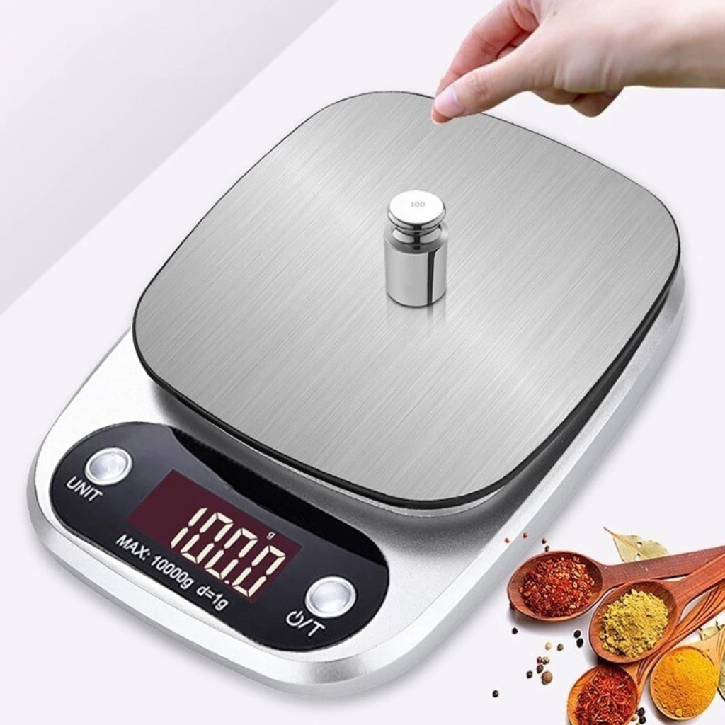 Cân Điện Tử Tiểu Ly Nhà Bếp Định Lượng 1g-10kg 0.1g-5kg Dùng Làm Bánh Cân Đồ Ăn Nguyên Liệu Rau Củ