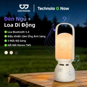 Loa Bluetooth di động Goojodoq TWS với đèn ngủ 2 trong 1,điều khiển cảm ứng 3 cấp độ,thời lượng pin